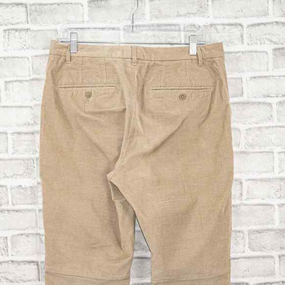 Anthony Thomas Melillo ATM ankle Zip Corduroy Pants in Beige Size 32 - Picture 6 of 7